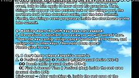 Tanned Girl Natsuki in Hentai Game Public Scene