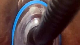 Watch this swollen pussy getting pumped by huge toys and vibrators! 😍