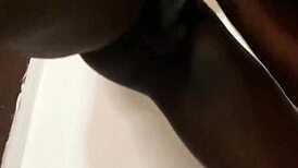 Kenya student films himself fucking big ass mama in homemade tape, making her squirt heavily.