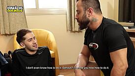 sly client bangs trainer during sweaty workout