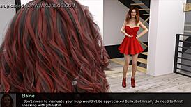 in a wild 3d cartoon, hearts collide with steamy hentai action