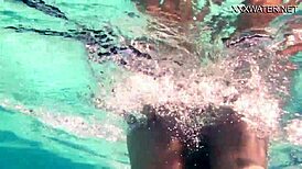 Petite Brunette Babe Feels Juicy Pleasure Masturbating Naked