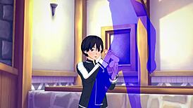 Kirito Gets Handjob in Sword Art Online Yaoi