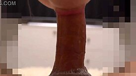 Emotional cremita en su boca, late mi polla y lo nota, can't believe it