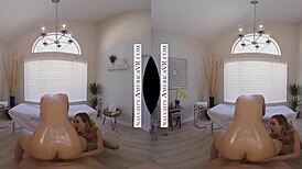 first time at massage parlor with hot blondes aiden and tiffany!