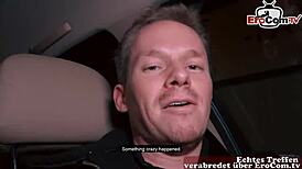 Blonde Big-Titted German Slut Meets User for Steamy Home Date