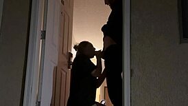 Trying to Get Caught Having Sex in Hotel Doorway, Oops!