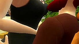 Redhead Gets Fucked and Licked by Old Cuckold