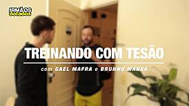 sly client bangs trainer during sweaty workout