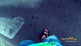 German milf with big tits in pov