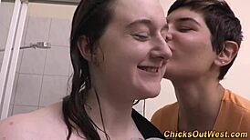 Hairy Lesbian Enjoys Deep Pussy Fingering