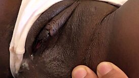 Amateur Black Teen Student Gets Creampied In Homemade Interracial Scene With Cumshot