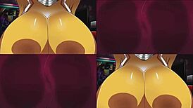 Hey, check out Foxy's sexy ass and Chica's big boobs in this hentai fun! 😏