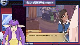 Avatar: The Last Airbender - Four Elements Trainer Bonus 3: Nami's Intense Blowjob