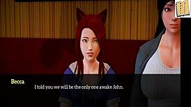 Redhead Milf Fucks Big Ass in Family Game!