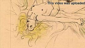 Vintage Erotic Illustration Brings Raw Heat!