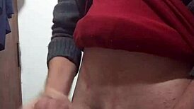 Hey, just jerking off solo with clothes on, feeling that skinny amateur vibe 😏