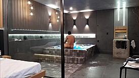 I had wild sex in the bathtub with brunette