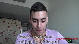 Counting Money While Fucking Horny Latino Gay Man