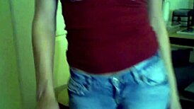 Naughty girl tapes herself teasing with tits and ass.