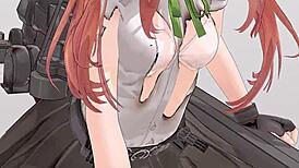 in kagerou kantai collection, the anime characters get fucked wildly