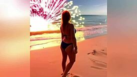 Step aunt flaunts sexy bikini with dirty talk