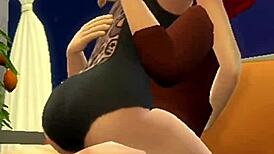 Redhead Gets Fucked and Licked by Old Cuckold