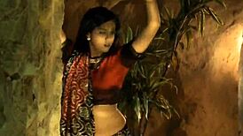 Exotic asian striptease with clothes ripped off