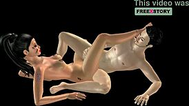 Japanese Man Tit-Fucks Indian Bhabhi in 3D