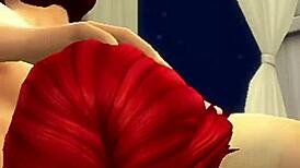 Redhead Gets Fucked and Licked by Old Cuckold