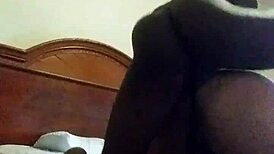 I love watching black shemale pound latino with big cock