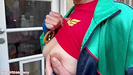 Inappropriate stepmom on vacation fucks around town with no shame