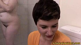 Hairy Lesbian Enjoys Deep Pussy Fingering