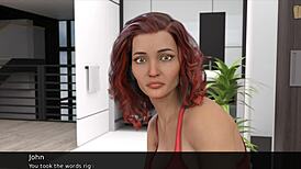 in a wild 3d cartoon, hearts collide with steamy hentai action