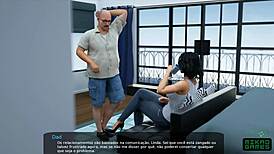 Milfy City Ep 38 Madrasta Shows Sara's Panties in POV