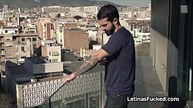 Latina cleaning lady gets paid extra for blowjob 😏