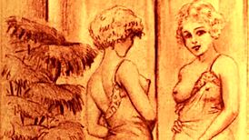 Vintage erotic art captures timeless sensual beauty in classic style