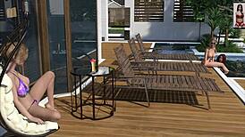 Reunion Lesbians Dive into Pussy Licking and Tit Play