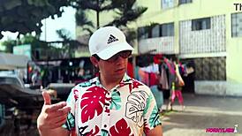 i went shopping and ended up paying the mototaxista with my shaved pussy in this horny latina hentai