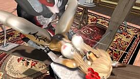 Unusual Furry Yiff with Big Ass in 3D