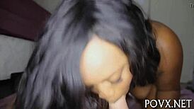 intense passion during sloppy blowjob with tight teen couple