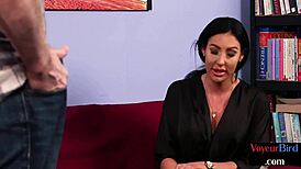 cfnm voyeur milf in stockings watching solo hj