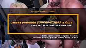 The blonde beauty gets a rough and dirty treatment from the construction worker