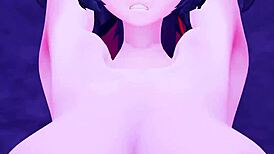 Jane strips naked in 3D anime hentai