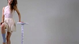 flexible teen ursula fe stretches nude in the gym with acrobatic softcore poses