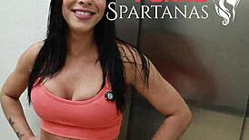 Thay Screams in Rough Brazilian Sex with Tan Lines and Bent Over Action