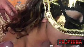 Married Nicole came for double penetration and cum in mouth! Frotinha Porn Star delivers raw action!