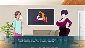 Dr. Johnson sucking that fat white cock and getting a cum facial in her office