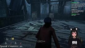 vtuber lewdneko plays dbd and gets spanked part 2