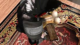 Unusual Furry Yiff with Big Ass in 3D